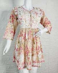 Mul kurti Chikankari 
