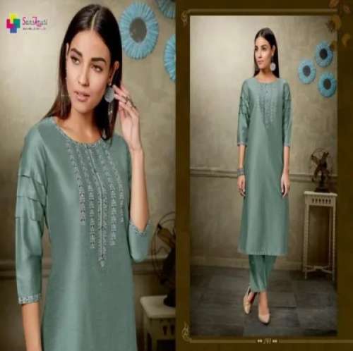 Ladies Plain Silk Kurti by Strii