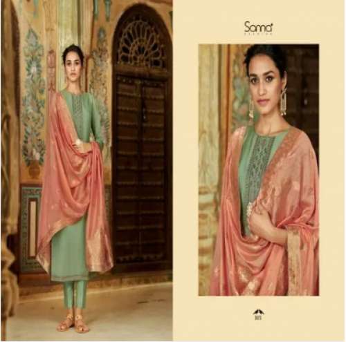 Sanna Embroidered Dress Material by Strii