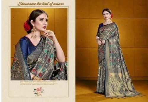 Party wear Banarasi Silk Saree  by Bela Enterprise