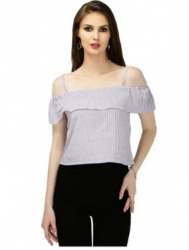 Fancy Off Shoulder crop Top 