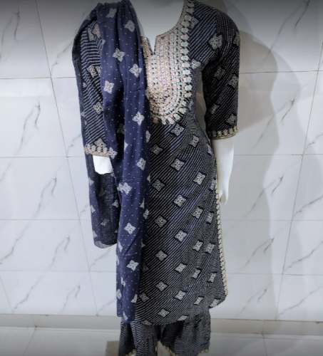 New Collection Blue Kurti Pant Set For Women by Princess Hub