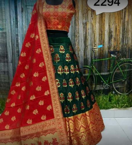 Fancy Banarasi Lehenga Choli For Women by Giriraj Fashion