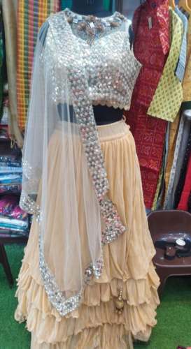 New Arrival Ruffle Lehenga Choli At Wholesale Rate by Riddhi Siddhi Creations And Boutique