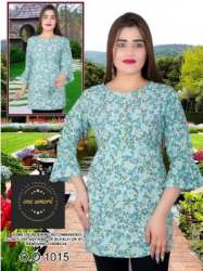 Frill Sleeve Cotton Western Top 