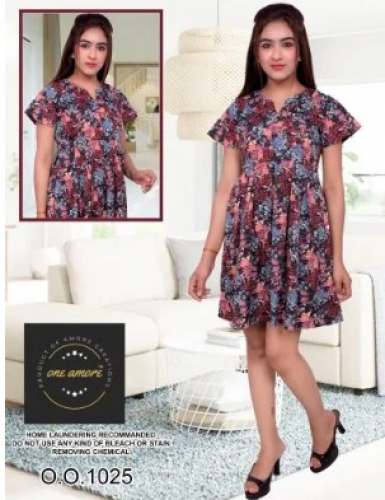 Poly Crepe Western Tunic One Piece 