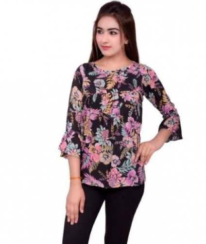 Regular Fit Floral Printed Top by Amore Creations
