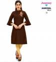 Aanchal High Neck Embroidered Kurti  thumb 1