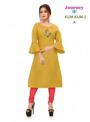 Kum Kum Casual Wear Hand Work Kurti  by Journey Design