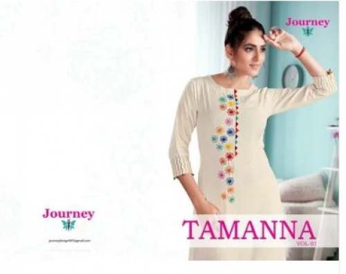 South Cotton Hand Work Kurti Tamanna  by Journey Design