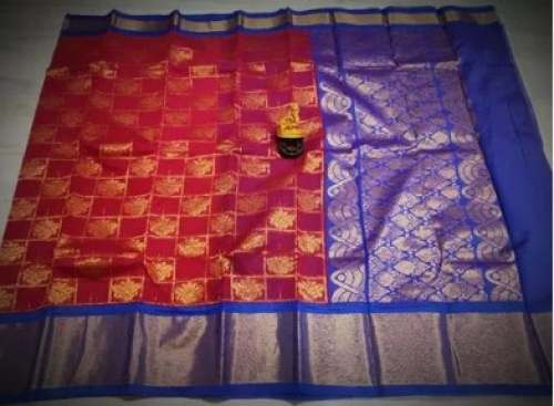 New Arrival Silk Cotton Multi Color Party Wear Saree  by Sellappa Tex