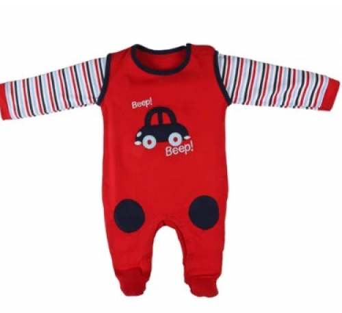 Red Color Baby Romper  by L K Vyapaar Private Limited
