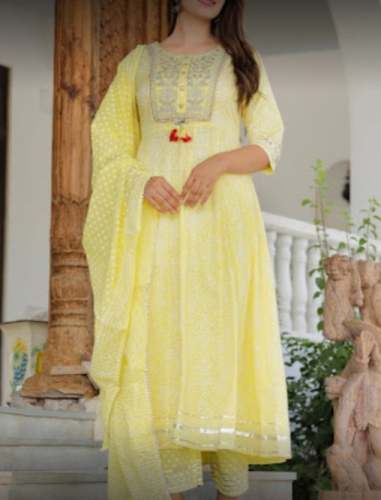 New Collection Yellow Ready Made Suit For Women