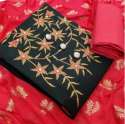 Ladies Floral Embroidered Unstitched Suit 