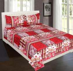 New Collection Polyester Printed Double Bed Sheet