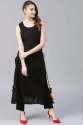 party-wear-plain-black-kurti