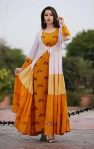 Festive Wear Printed Kurti With Shrug  by KK Creation