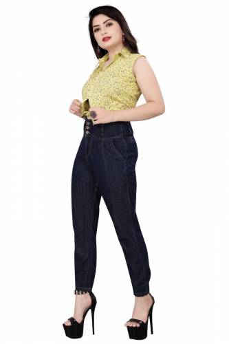BSY Killer Printed Yellow Crop Top