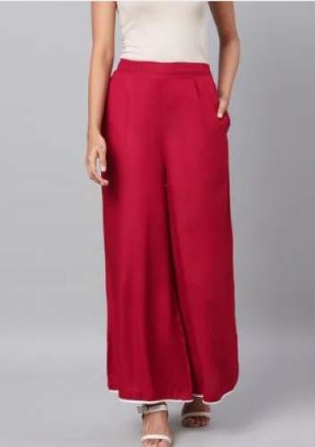 Plain Formal Wear Palazzo Pant  by Auretta Fashions