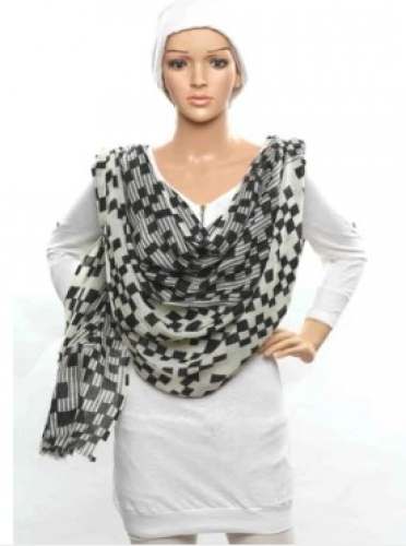 Black and White Stole  by Ornate Fashions