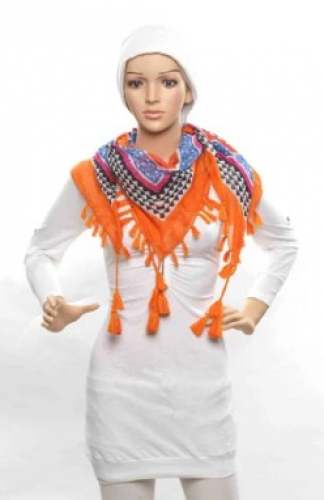 Orange Stole or Scarves SC NP 1019 by Ornate Fashions