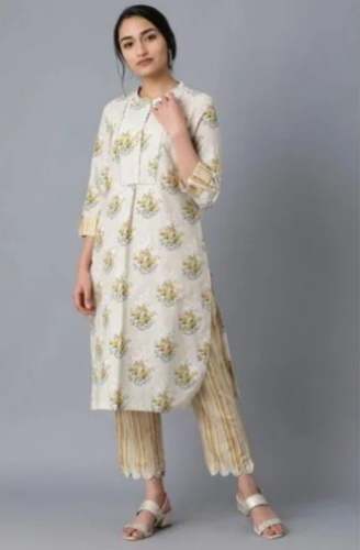 Party Wear Printed Cotton Kurtis Palazzo Set  by The Printex India