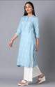 sky-blue-and-white-color-printed-cotton-kurti-pala