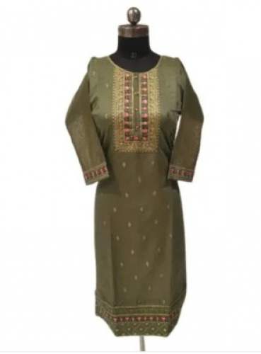 Party Wear Chanderi Silk Kurti  by Swastik Arts