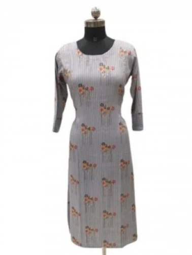 Straight Casual Rayon Kurti  by Swastik Arts