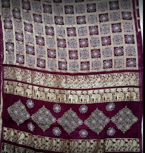 New Collection Ajrakh Printed Saree For Women by Ajrakh Haat