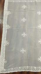 W 42 Dyeable Embroidered Dupatta