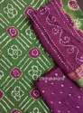 Traditional Printed Bandhani Dress Material  thumb 1