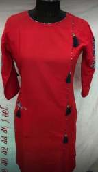 New Collection Red Rayon Kurti For Women