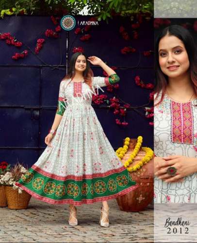 Buy Fancy Off White Long Kurti For Women