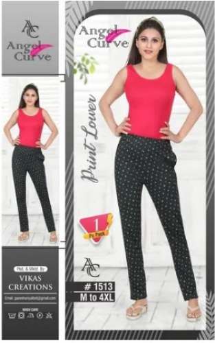 Ladies Black Printed Lower