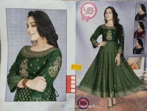 Party Wear Green Anarkali Kurti  by B M I brother clothes Store