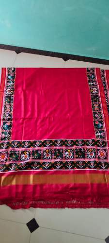 Double ikkat patola Saree by Krystal Patola Craft