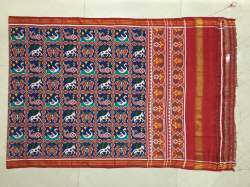 double ikkat silk Dupatta's