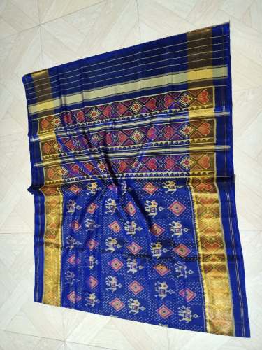 single ikkat patola silk Saree by Krystal Patola Craft