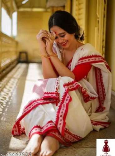 Cotton Bengali Saree for Ladies