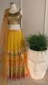 Party Wear Yellow Lehenga Choli 