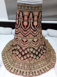 Maroonish Dulhan Lehenga from Barnala