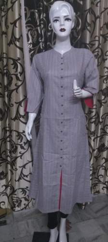 Formal Wear Striped Design Front Slit Kurti by Balaji Collection