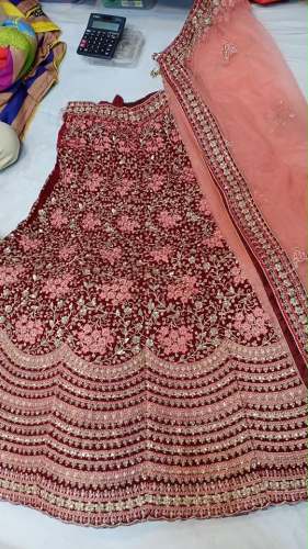 Barik Designer bridal lehenga Choli