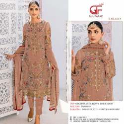 Gulfaraz Organza Pakistani Suit from Barnala