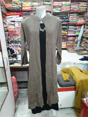 Winter special Kurti With Woolen Shrug by Ridhi Sidhi Fashion