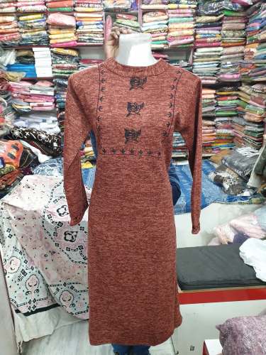 Winter Wear Woolen One Piece dress by Ridhi Sidhi Fashion