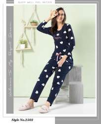 Girls Heart Design Night Suit 