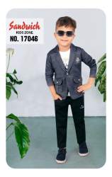Stylish Kids Boys T shirt, Jacket , Jeans Set