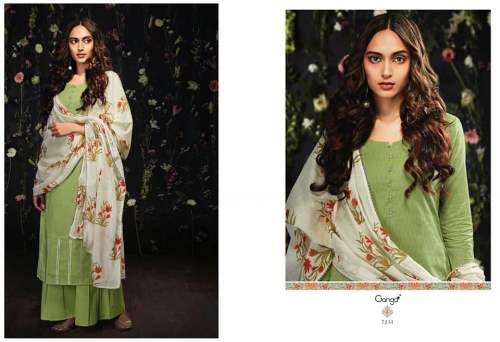 Pista Green Kurti With Plazzo - Dupatta Set by Satya Plaza